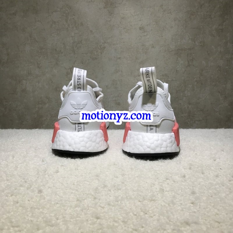 Real Boost Adidas NMD R1 PK White Pink GS